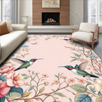 Hummingbird Floral Garden Pattern Rug