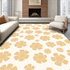 Numerous Floral Pattern Cream Rug