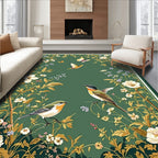 Birds Butterflies Floral Vintage Garden Rug