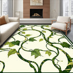 Art Nouveau Vine Leaf Pattern Rug