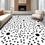 Abstract Circular Dot Pattern Rug