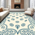 Ornate Floral All-Over Pattern Rug