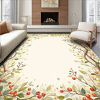 Whimsical Spring Branches With Berries Rug