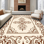 Classic Floral Scroll Pattern Design Rug