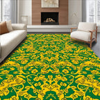 Intricate Floral Animal Pattern Rug