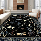 Insects and Floral Whimsical Rug