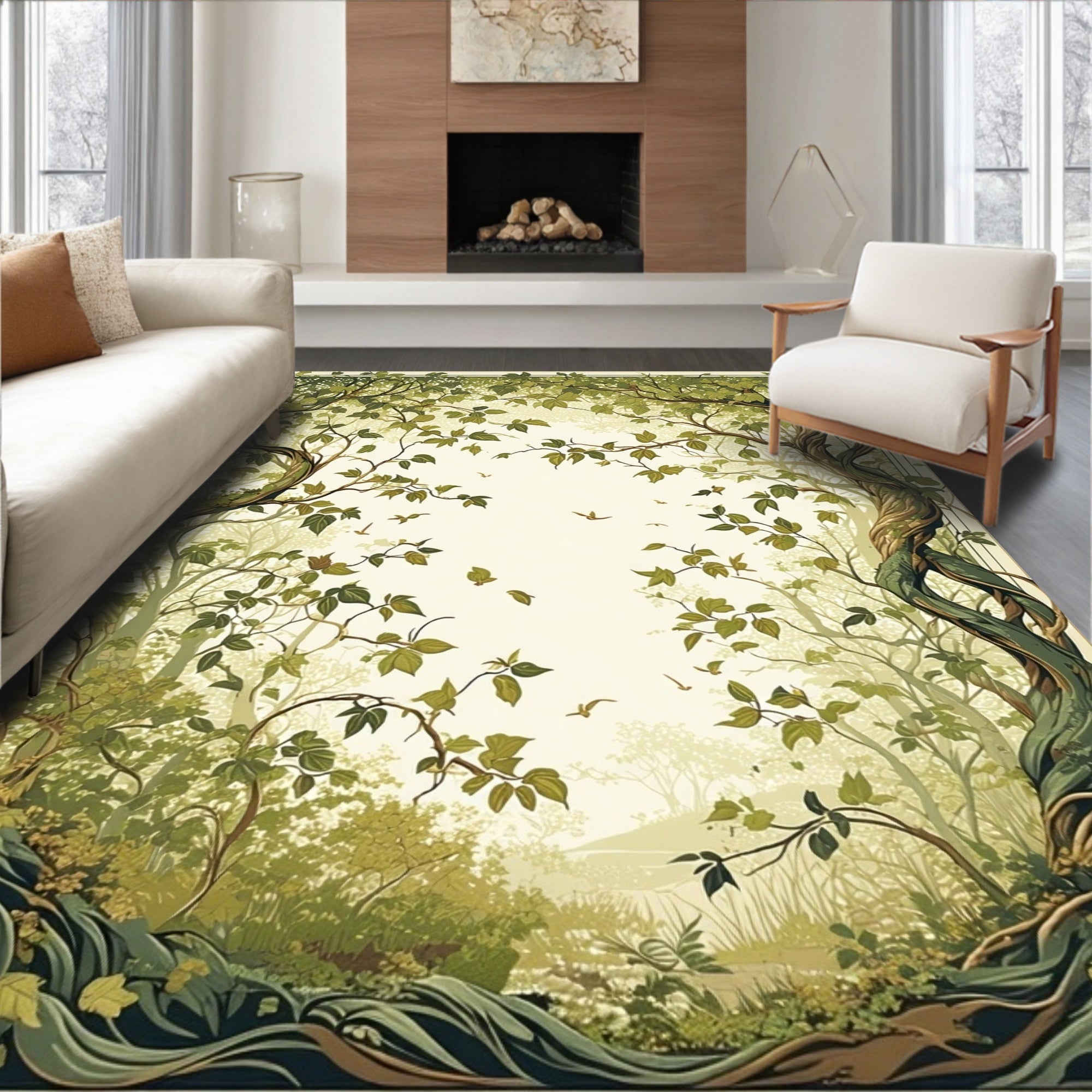 Enchanted Forest Canopy and Vines Rug