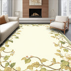 Botanical Vine Floral Border Design Rug