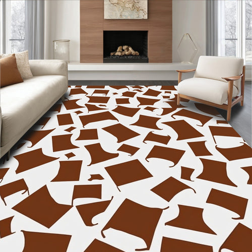 Abstract Brown Geometric Scatter Rug