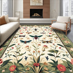 Nature Insects Botanical Pattern Rug