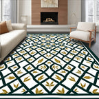 Lattice Vine Leaf Pattern Rug