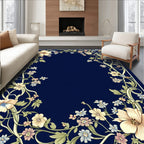 Floral Vines Bloom Pattern Rug
