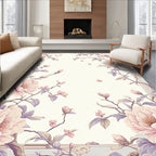 Delicate Blossom Floral Pattern Art Rug