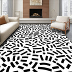 Abstract Scattered Bar Pattern Design Rug