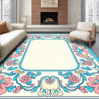 Art Nouveau Floral Swirls Rug