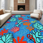Oceanic Coral Reef Pattern Rug