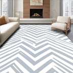 Distressed Chevron Pastel Pattern Rug