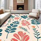 Botanical Branch Vibrant Pattern Rug