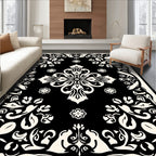 Ornate Floral And Leaf Pattern Rug