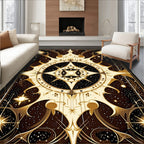 Celestial Sunburst Ornate Pattern Rug