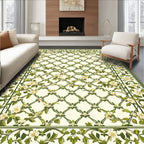Vine Lattice Floral Pattern Rug