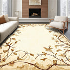 Vintage Floral Vine Scroll Design Rug