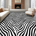 Wild Animal Print Zebra Stripes Rug