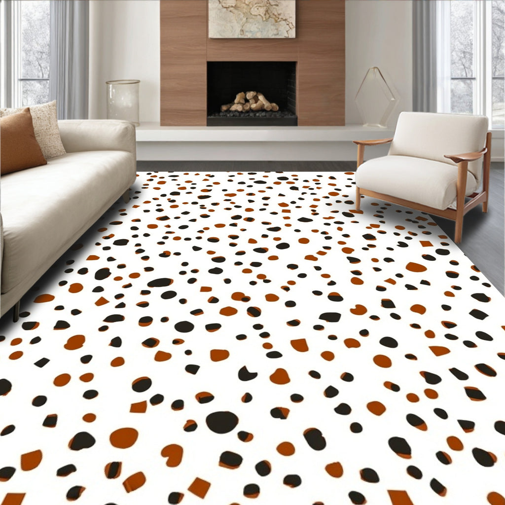Ink Spots Abstract Pattern Rug