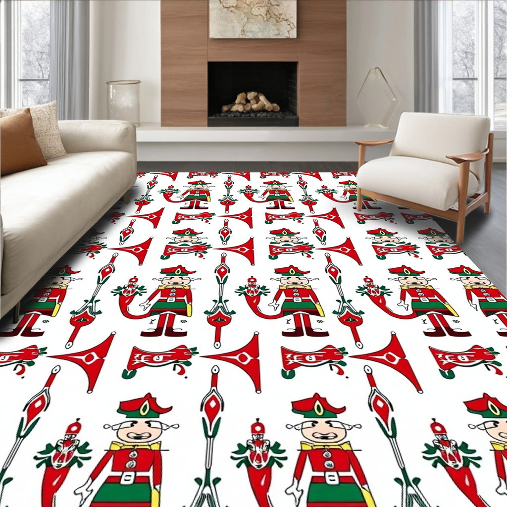 Red Guard Soldier Folk Art Rug