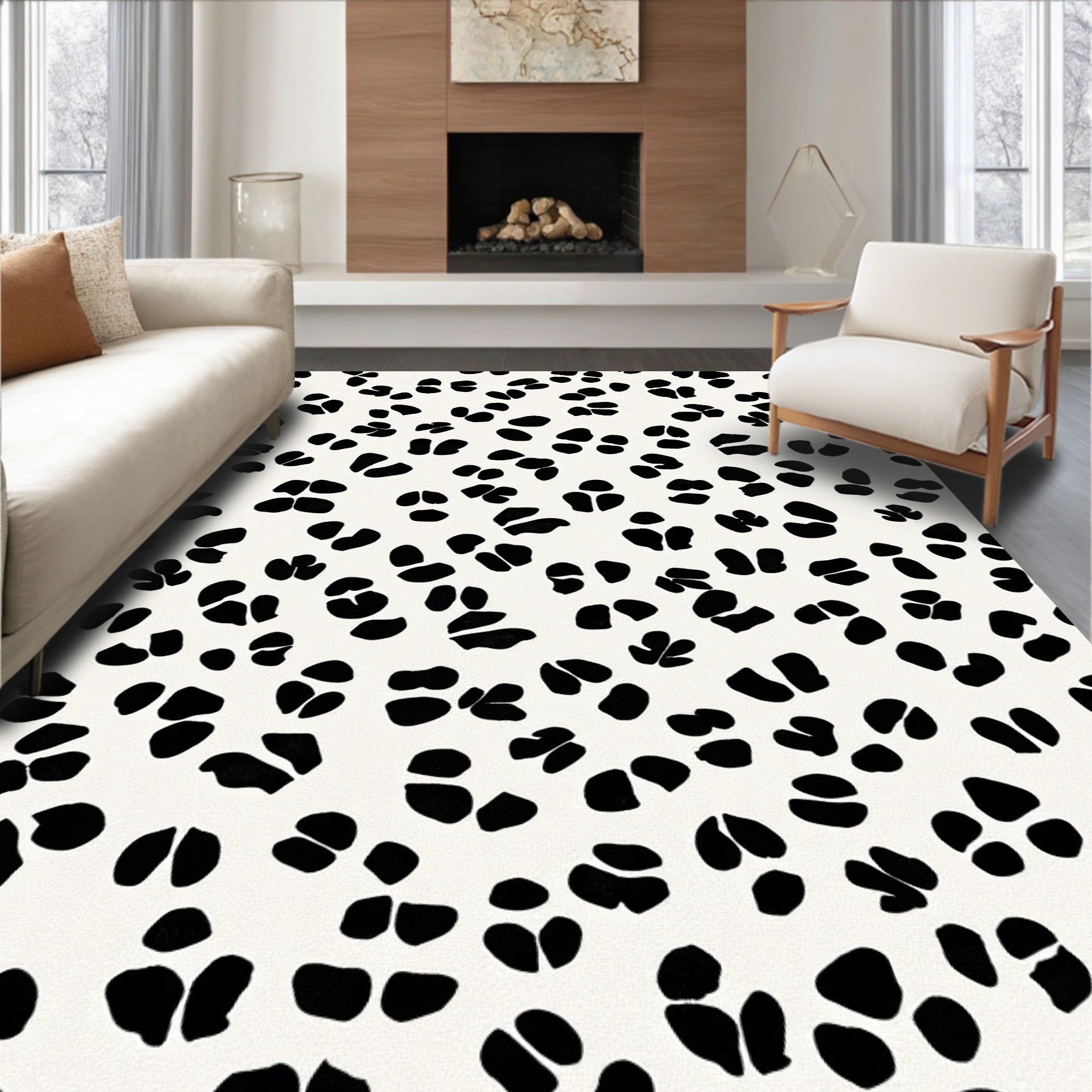 Speckled Spot Pattern Design Rug