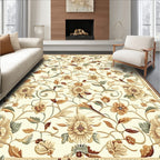 Intricate Floral Vine Pattern Rug