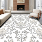 Elegant Floral Vine Pattern Rug