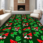 Festive Holly Bow Berry Garland Rug