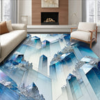 Crystal Shard Abstract Geometric Design Rug