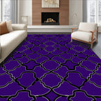 Royal Purple Trellis Pattern Rug