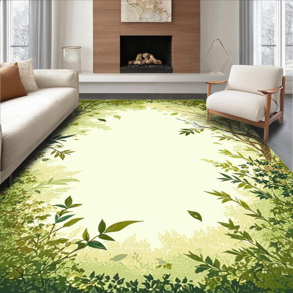 Forest Canopy Leafy Vines Rug